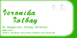 veronika kolbay business card